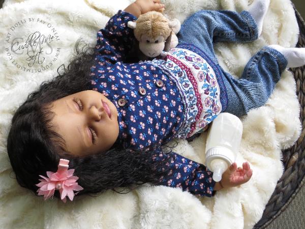 Adorable Reborn baby girl - www.cuddlemesoft.com 