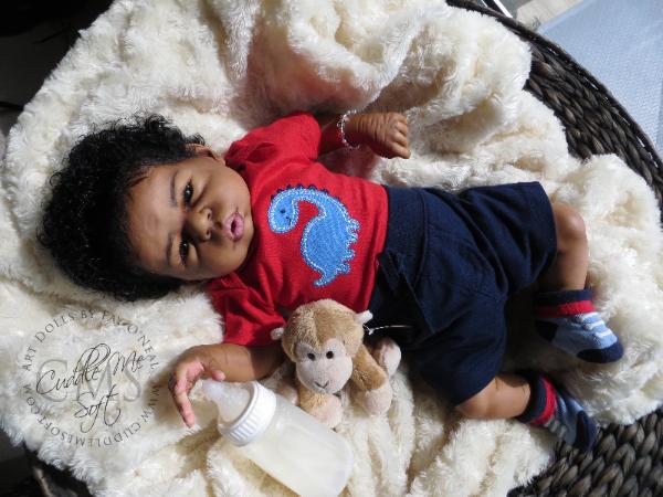 Ethnic reborn baby boy