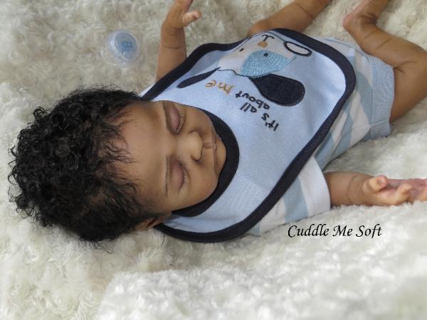 Adorable biracial reborn baby boy
