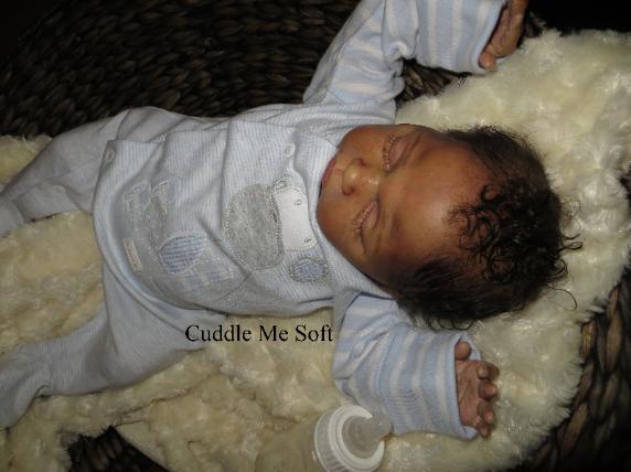 Biracial Reborn Baby Boy For Sale, OOAK Baby Reborn doll