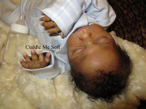 Realistic Biracial Reborn Baby Boy For Sale, OOAK Baby Reborn doll