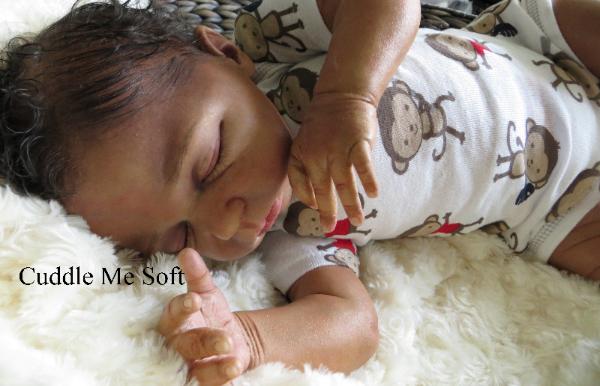 Realistic Biracial Reborn Baby Boy For Sale, OOAK Baby Reborn doll