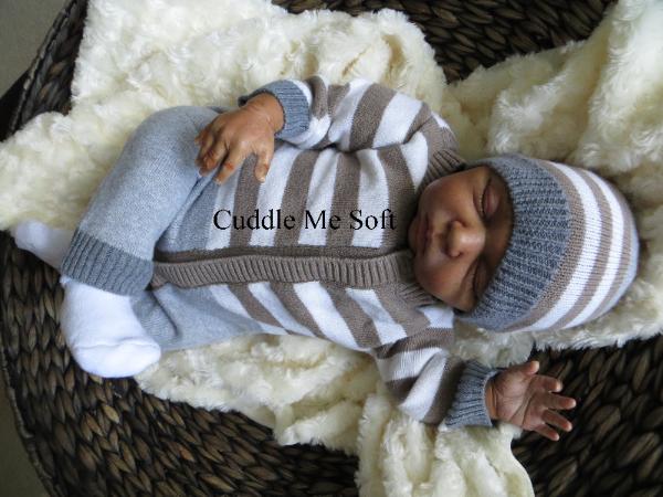 Realistic Biracial Reborn Baby Boy For Sale, OOAK Baby Reborn doll