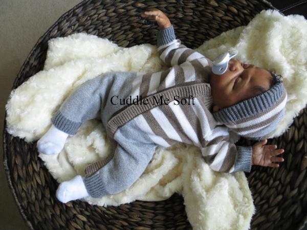 Realistic Biracial Reborn Baby Boy Zachary - Linde Scherer Kit